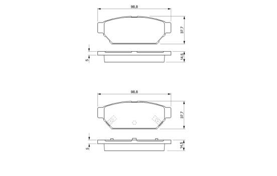 Brake Pad Set, disc brake BP233 Bosch, Image 10