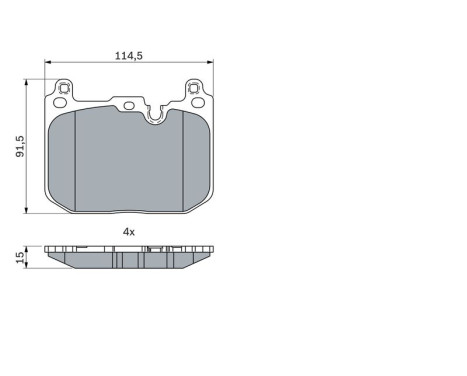 Brake Pad Set, disc brake BP2330 Bosch, Image 7