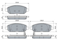 Brake Pad Set, disc brake BP2359 Bosch