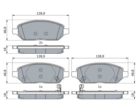 Brake Pad Set, disc brake BP2359 Bosch