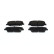 Brake pad set, disc brake BP2369 Bosch