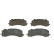 Brake Pad Set, disc brake BP2402 Bosch