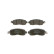 Brake Pad Set, disc brake BP2438 Bosch