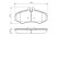 Brake Pad Set, disc brake BP245 Bosch, Thumbnail 6