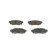 Brake Pad Set, disc brake BP2455 Bosch