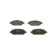 Brake Pad Set, disc brake BP2465 Bosch