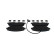 Brake Pad Set, disc brake BP2474 Bosch, Thumbnail 4