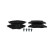 Brake pad set, disc brake BP2483 Bosch