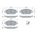 Brake pad set, disc brake BP2483 Bosch, Thumbnail 5