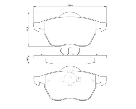 Brake Pad Set, disc brake BP249 Bosch, Image 8