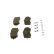 Brake Pad Set, disc brake BP2498 Bosch, Thumbnail 4