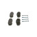 Brake Pad Set, disc brake BP2499 Bosch, Thumbnail 4