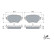 Brake Pad Set, disc brake BP2501 Bosch, Thumbnail 5