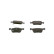 Brake Pad Set, disc brake BP2502 Bosch, Thumbnail 2