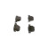 Brake pad set, disc brake BP2508 Bosch, Thumbnail 4