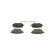 Brake Pad Set, disc brake BP2518 Bosch, Thumbnail 3
