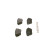 Brake Pad Set, disc brake BP2518 Bosch, Thumbnail 4