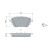 Brake Pad Set, disc brake BP2518 Bosch, Thumbnail 5