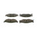 Brake Pad Set, disc brake BP2521 Bosch, Thumbnail 4