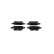 Brake Pad Set, disc brake BP2524 Bosch