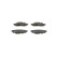 Brake pad set, disc brake BP2530 Bosch