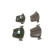 Brake Pad Set, disc brake BP2538 Bosch, Thumbnail 2