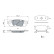 Brake Pad Set, disc brake BP2545 Bosch, Thumbnail 5