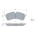 Brake Pad Set, disc brake BP2548 Bosch, Thumbnail 5