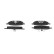 Brake Pad Set, disc brake BP2551 Bosch, Thumbnail 3