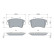 Brake pad set, disc brake BP2556 Bosch, Thumbnail 5