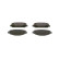 Brake pad set, disc brake BP2557 Bosch