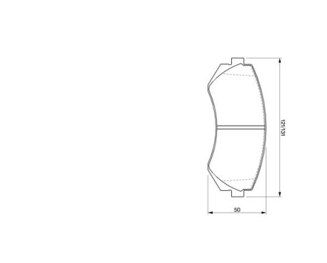 Brake Pad Set, disc brake BP256 Bosch, Image 7