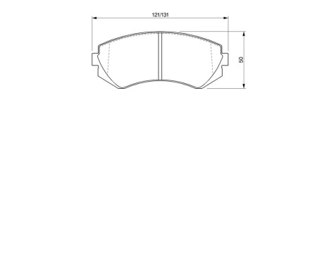 Brake Pad Set, disc brake BP256 Bosch, Image 8