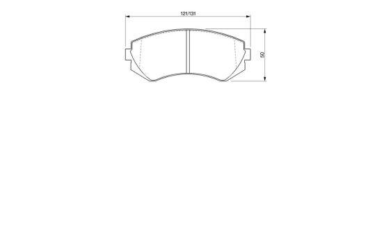 Brake Pad Set, disc brake BP256 Bosch, Image 8