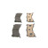 Brake Pad Set, disc brake BP2561 Bosch, Thumbnail 5
