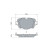 Brake pad set, disc brake BP2566 Bosch, Thumbnail 5