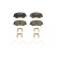 Brake Pad Set, disc brake BP2569 Bosch