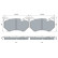 Brake Pad Set, disc brake BP2583 Bosch, Thumbnail 5