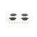 Brake pad set, disc brake BP2605 Bosch