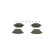Brake pad set, disc brake BP2605 Bosch, Thumbnail 3