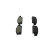 Brake pad set, disc brake BP2624 Bosch, Thumbnail 2