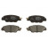 Brake Pad Set, disc brake BP2625 Bosch