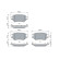 Brake pad set, disc brake BP2629 Bosch