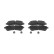 Brake pad set, disc brake BP2632 Bosch