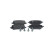 Brake pad set, disc brake BP2635 Bosch