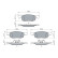 Brake pad set, disc brake BP2637 Bosch