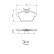 Brake Pad Set, disc brake BP265 Bosch, Thumbnail 6