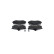 Brake Pad Set, disc brake BP267 Bosch, Thumbnail 4
