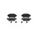 Brake pad set, disc brake BP2690 Bosch