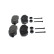 BRAKE PAD SET, DISC BRAKE BP2711 Bosch, Thumbnail 3